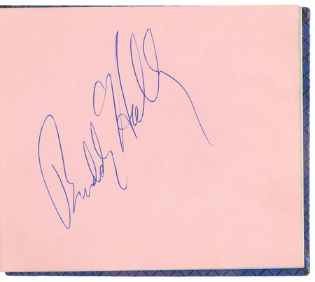 Lot #619 Buddy Holly Signature - Image 1