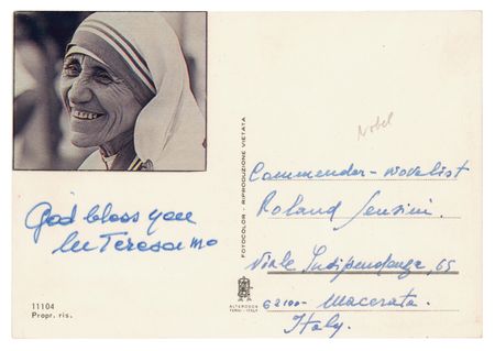 Lot #319 Mother Teresa Signature - Image 1