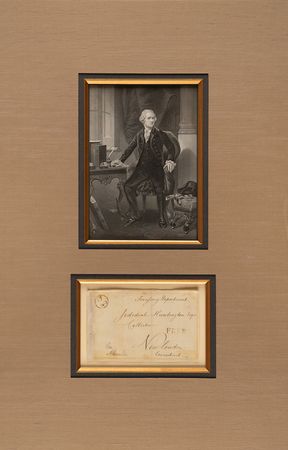 Lot #176 Alexander Hamilton Signed Free Frank to Jedediah Huntington - Image 1