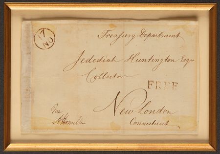 Lot #176 Alexander Hamilton Signed Free Frank to Jedediah Huntington - Image 2