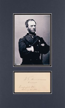 Lot #466 William T. Sherman Signature - Image 1