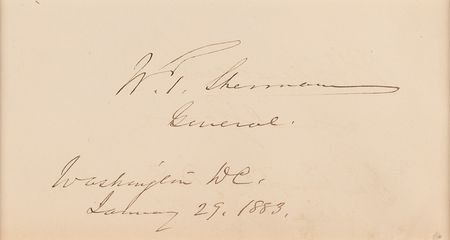 Lot #466 William T. Sherman Signature - Image 2