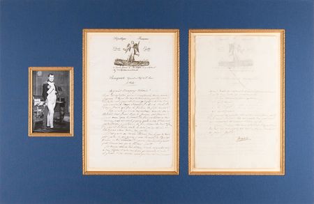Lot #418 Napoleon Document Signed, Naming Three Warships - Image 1
