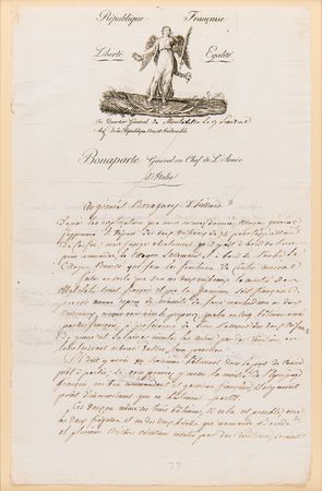 Lot #418 Napoleon Document Signed, Naming Three Warships - Image 2