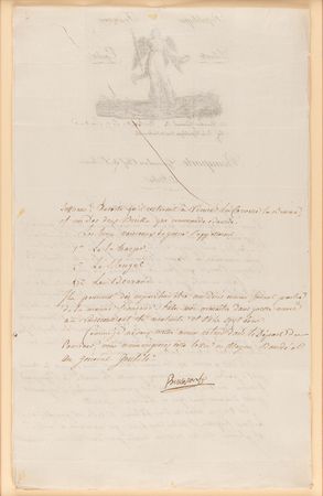 Lot #418 Napoleon Document Signed, Naming Three Warships - Image 3