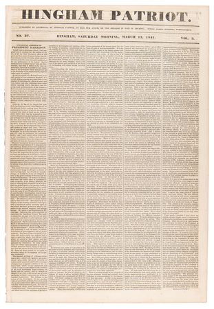 Lot #91 William Henry Harrison (3) Period Newspapers on the Presidential Inauguration and Funeral Services - Image 2