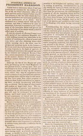 Lot #91 William Henry Harrison (3) Period Newspapers on the Presidential Inauguration and Funeral Services - Image 3