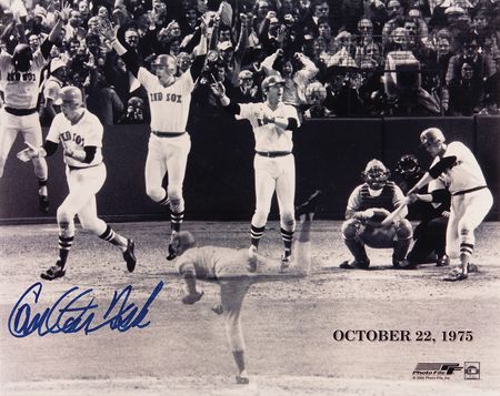 Lot #879 Boston Red Sox: 1975 Team (5) Signed Items Group Lot - Image 2
