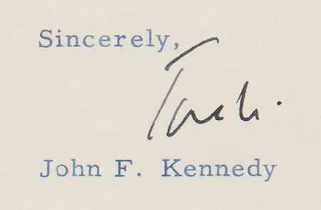 Lot #27 John F. Kennedy Typed Letter Signed as a Massachusetts Senator - PSA MINT 9 - Image 2