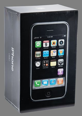 Lot #216 Apple iPhone (First Generation, Sealed 8GB): New-in-box, factory sealed example of the original iPhone - Image 1