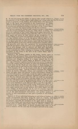 Lot #18 President Andrew Johnson Proclaims a Treaty with the Northern Cheyenne and Northern Arapahoe Tribes - Future Combatants at the Battle of the Little Bighorn - Image 3
