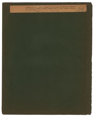 Lot #18 President Andrew Johnson Proclaims a Treaty with the Northern Cheyenne and Northern Arapahoe Tribes - Future Combatants at the Battle of the Little Bighorn - Image 5