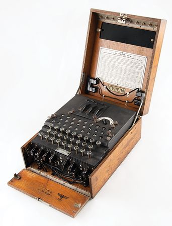 Lot #399 WWII German Enigma I Cipher Machine (c. 1943, Fully Operational): Fully functioning 1943 Enigma I cipher machine used by the German military in WWII - Image 2