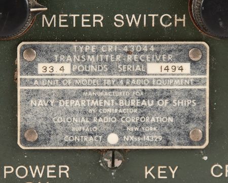 Lot #404 WWII American TBY-4 Two-Way 'Code Talker' Radio Transmitter/Receiver Radio - Image 8
