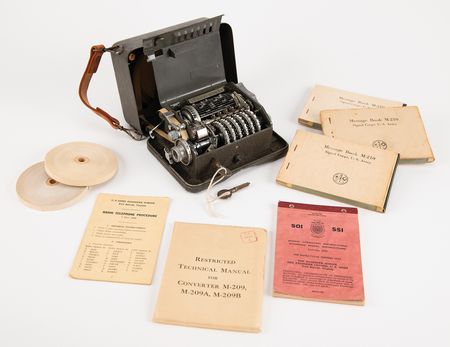 Lot #400 Hagelin C-38 Cipher Machine: Scarce Sweden-made Hagelin C-38 cipher machine - Image 1