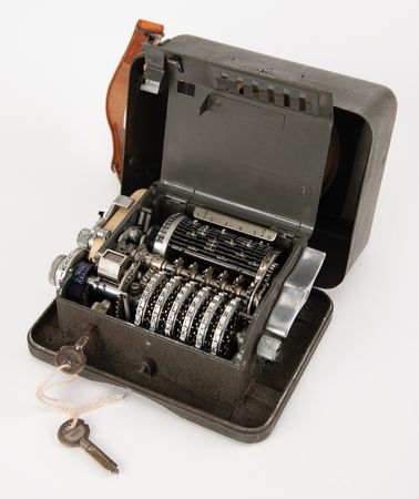 Lot #400 Hagelin C-38 Cipher Machine: Scarce Sweden-made Hagelin C-38 cipher machine - Image 2