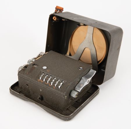 Lot #400 Hagelin C-38 Cipher Machine: Scarce Sweden-made Hagelin C-38 cipher machine - Image 3