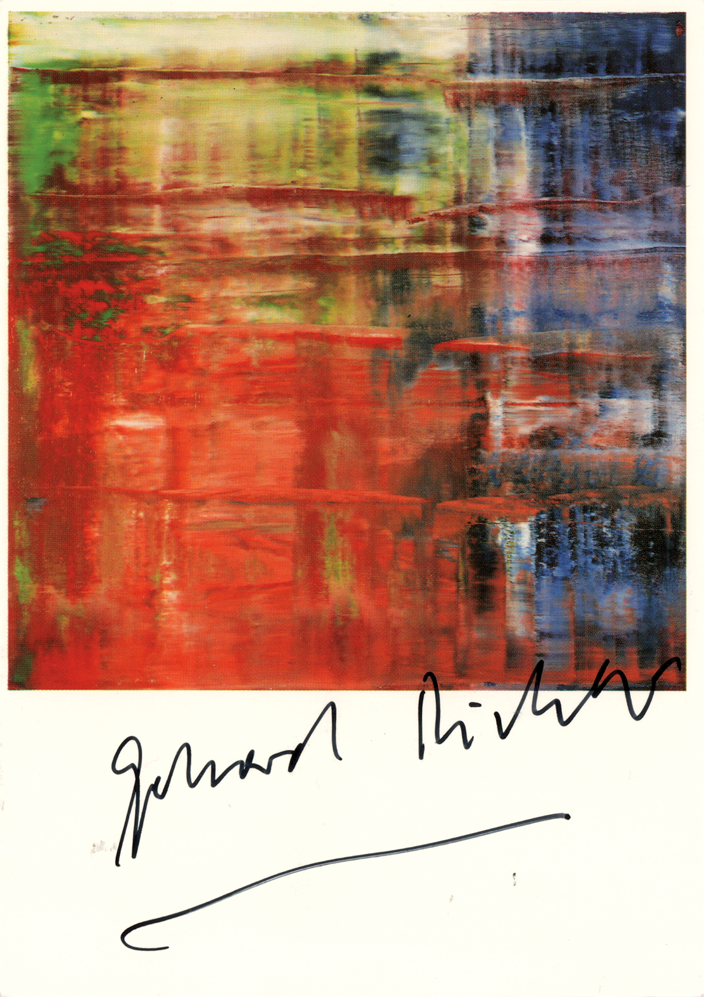 Gerhard Richter Signed Postcard | RR Auction