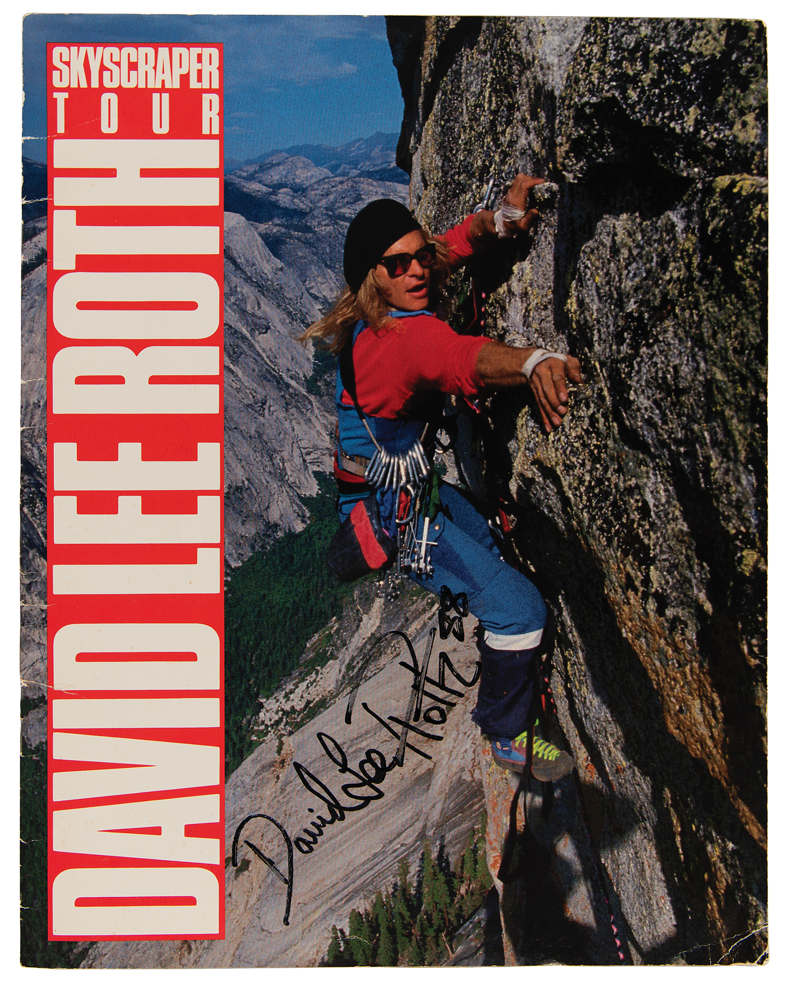 Van Halen: David Lee Roth Signed 1988 Skyscraper Tour Program | RR