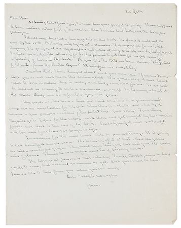 Lot #702 John Steinbeck Autograph Letter Signed: 