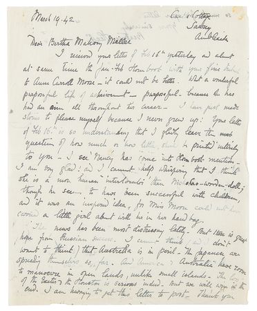 Lot #699 Beatrix Potter Autograph Letter Signed: 