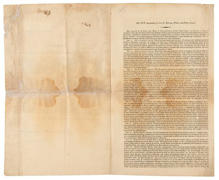 Lot #6 James Monroe Document Signed as Secretary of State, Giving Instructions for Engaging the Enemy - Image 3