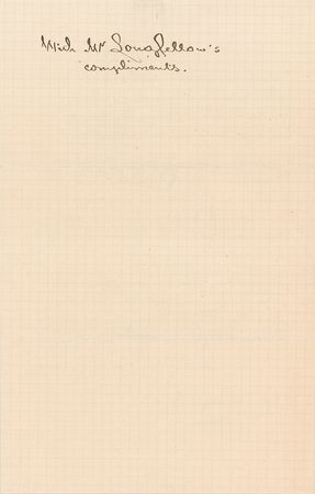 Lot #695 Henry Wadsworth Longfellow Autograph Manuscript Signed of 'The Arrow and the Song' - Image 2