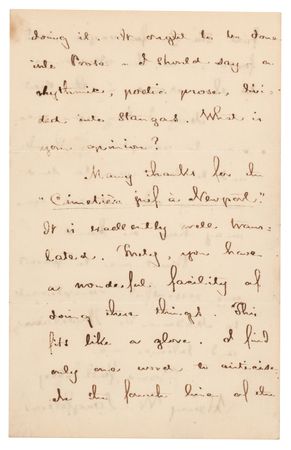 Lot #721 Henry Wadsworth Longfellow Autograph Letter Signed on Translation of His Poetry - Image 3
