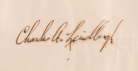 Lot #599 Charles Lindbergh Signed Poster Dropped from the Spirit of St. Louis - Image 2