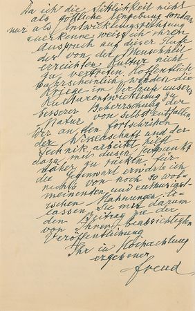 Lot #249 Sigmund Freud Autograph Letter Signed: 