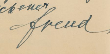 Lot #249 Sigmund Freud Autograph Letter Signed: 