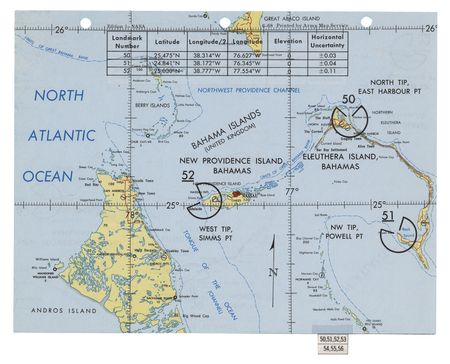 Lot #627 Apollo 9 Landmark Map Checklist Page [Attested as Flown by Richard Garner] - Image 1