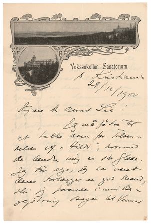 Lot #767 Edvard Grieg Autograph Letter Signed - Image 1