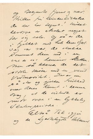 Lot #767 Edvard Grieg Autograph Letter Signed - Image 2