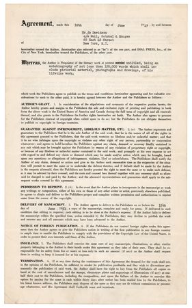 Lot #655 Jo Davidson Document Signed - Image 1