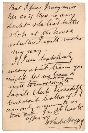 Lot #715 H. Rider Haggard Autograph Letter Signed - Image 2