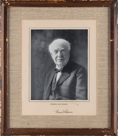Lot #237 Thomas Edison Signed Photograph - Image 2