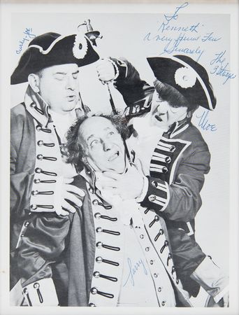 Lot #1075 Three Stooges: Moe Howard Signed Photograph - Image 1