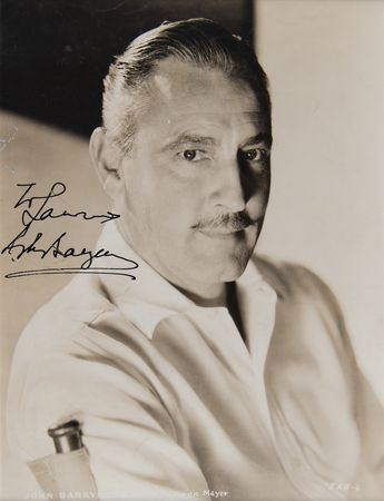 Lot #945 John Barrymore Signed Photograph - Image 1