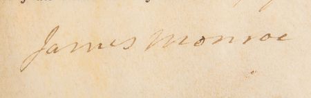 Lot #121 James Monroe Document Signed as President - Image 2