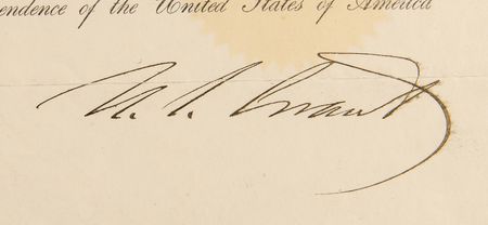 Lot #27 U. S. Grant Document Signed as President - Image 2