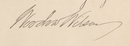 Lot #159 Woodrow Wilson Document Signed as President - Image 2