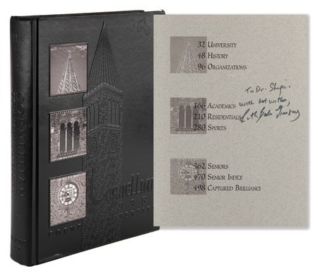 Lot #297 Ruth Bader Ginsburg Signed Book - Cornell University 1998 Yearbook - Image 1