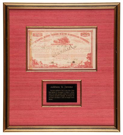 Lot #316 Addison G. Jerome Document Signed - Image 1