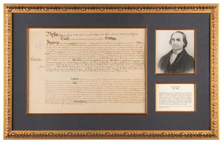 Lot #366 George Walton Document Signed