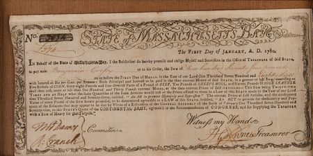 Lot #534 Massachusetts (3) Signed Revolutionary War-Era Financial Documents (1777?1780) - Image 4