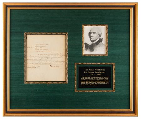 Lot #469 Guy Carleton Document Signed - Image 1