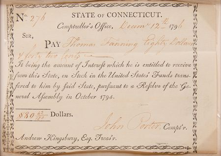 Lot #482 Connecticut (7) Signed Revolutionary War-Era Financial Documents (1777–1793) - Image 7