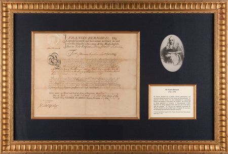 Lot #263 Francis Bernard Document Signed - Image 1