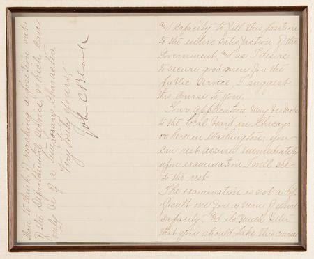 Lot #264 John C. Black Letter Signed - Image 2